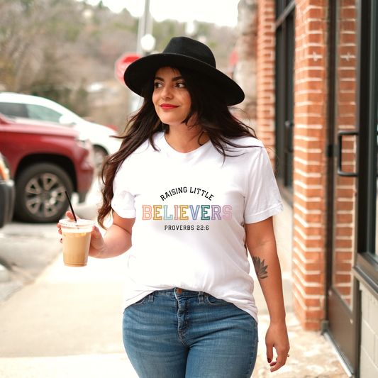 Raising Little Believers - Unisex Jersey Short Sleeve Tee