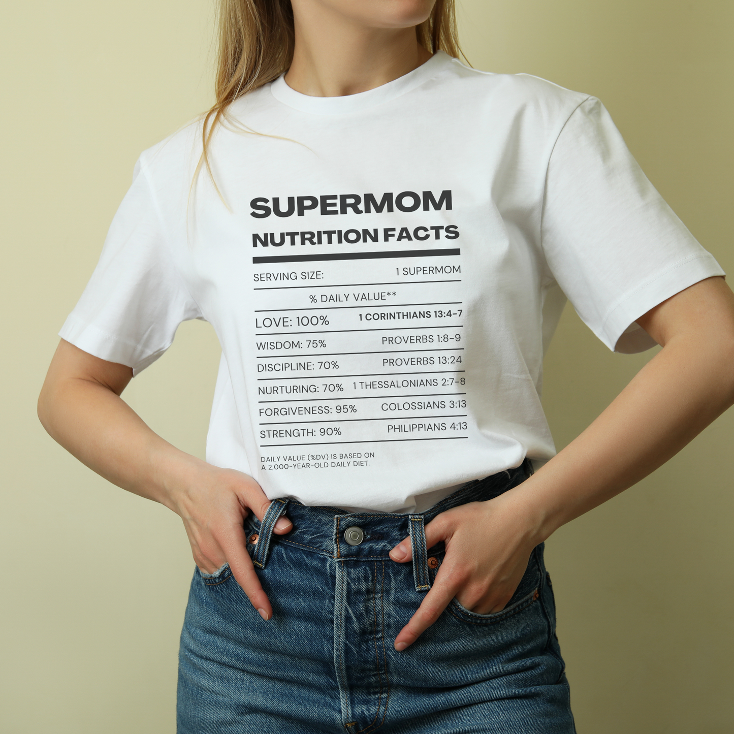 SUPERMOM I Nutrition Facts - Jersey Short Sleeve Tee