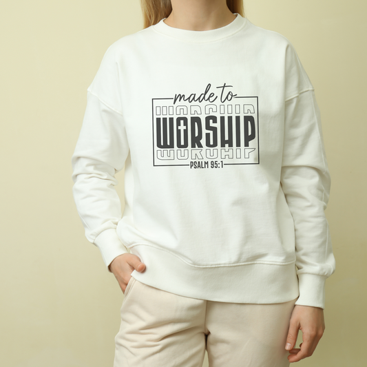 Made To Worship - Unisex Heavy Blend Crewneck Sweatshirt