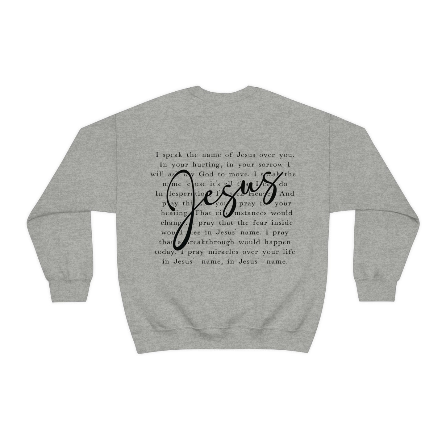 In Jesus Name - Unisex heavy blend crewneck sweatshirt