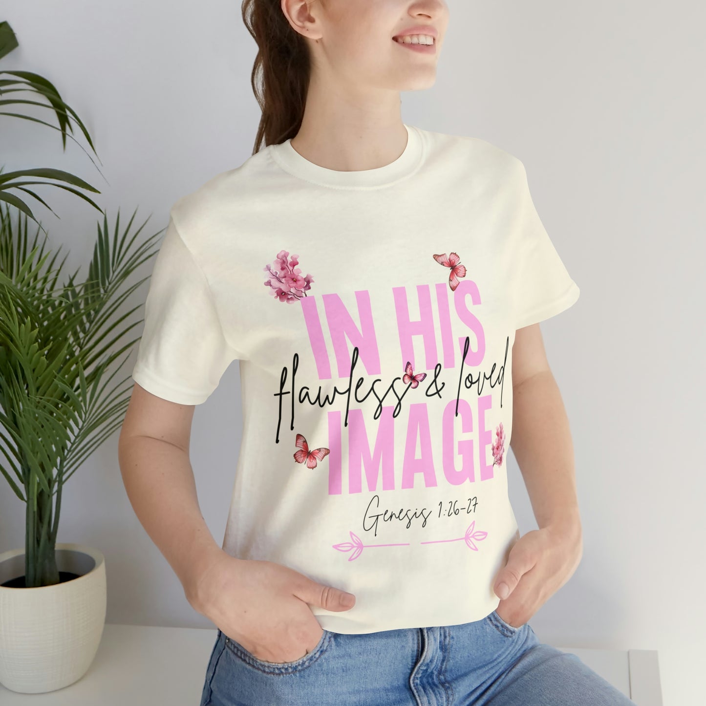 In His Image - Beautiful Inspirational Women T-Shirt - Crew Neck T-Shirt