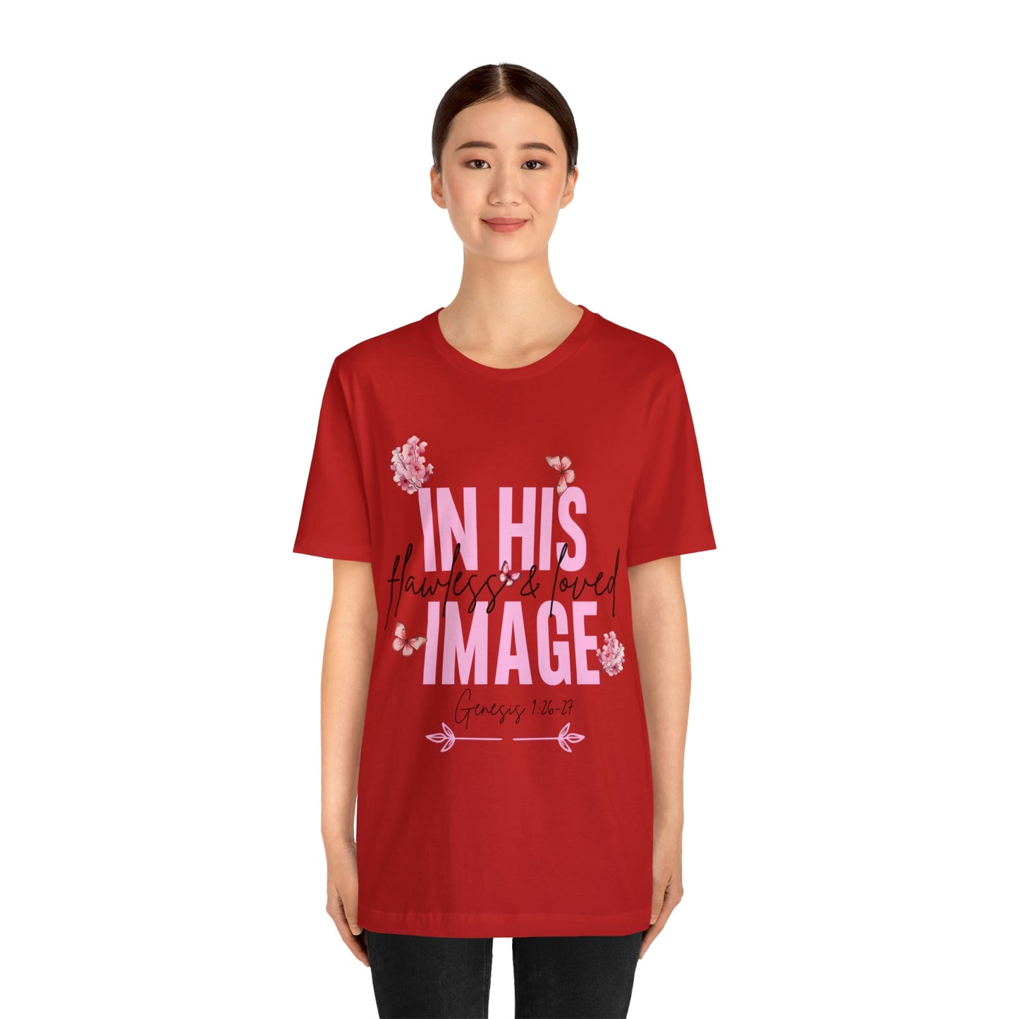 In His Image - Beautiful Inspirational Women T-Shirt - Crew Neck T-Shirt