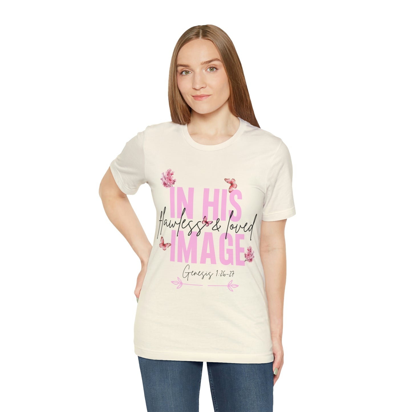 In His Image - Beautiful Inspirational Women T-Shirt - Crew Neck T-Shirt