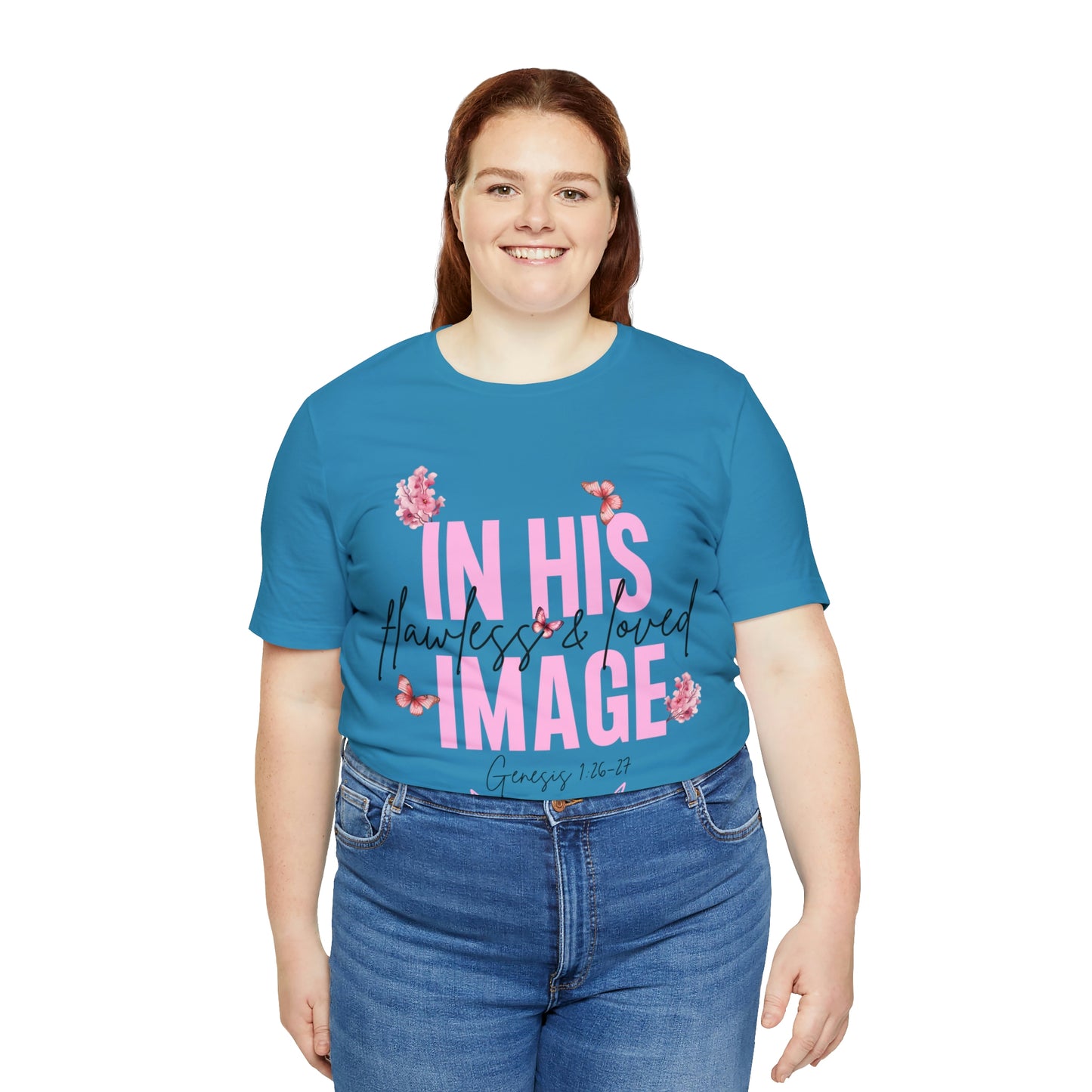 In His Image - Beautiful Inspirational Women T-Shirt - Crew Neck T-Shirt