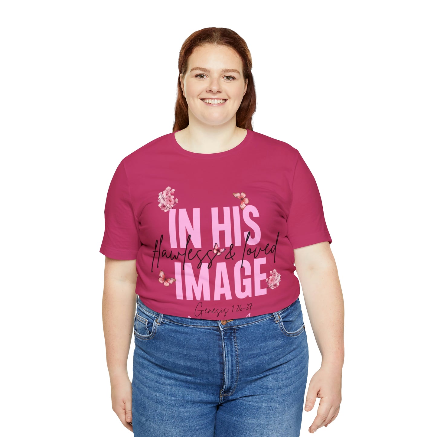 In His Image - Beautiful Inspirational Women T-Shirt - Crew Neck T-Shirt