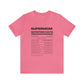 SUPERMOM I Nutrition Facts - Jersey Short Sleeve Tee