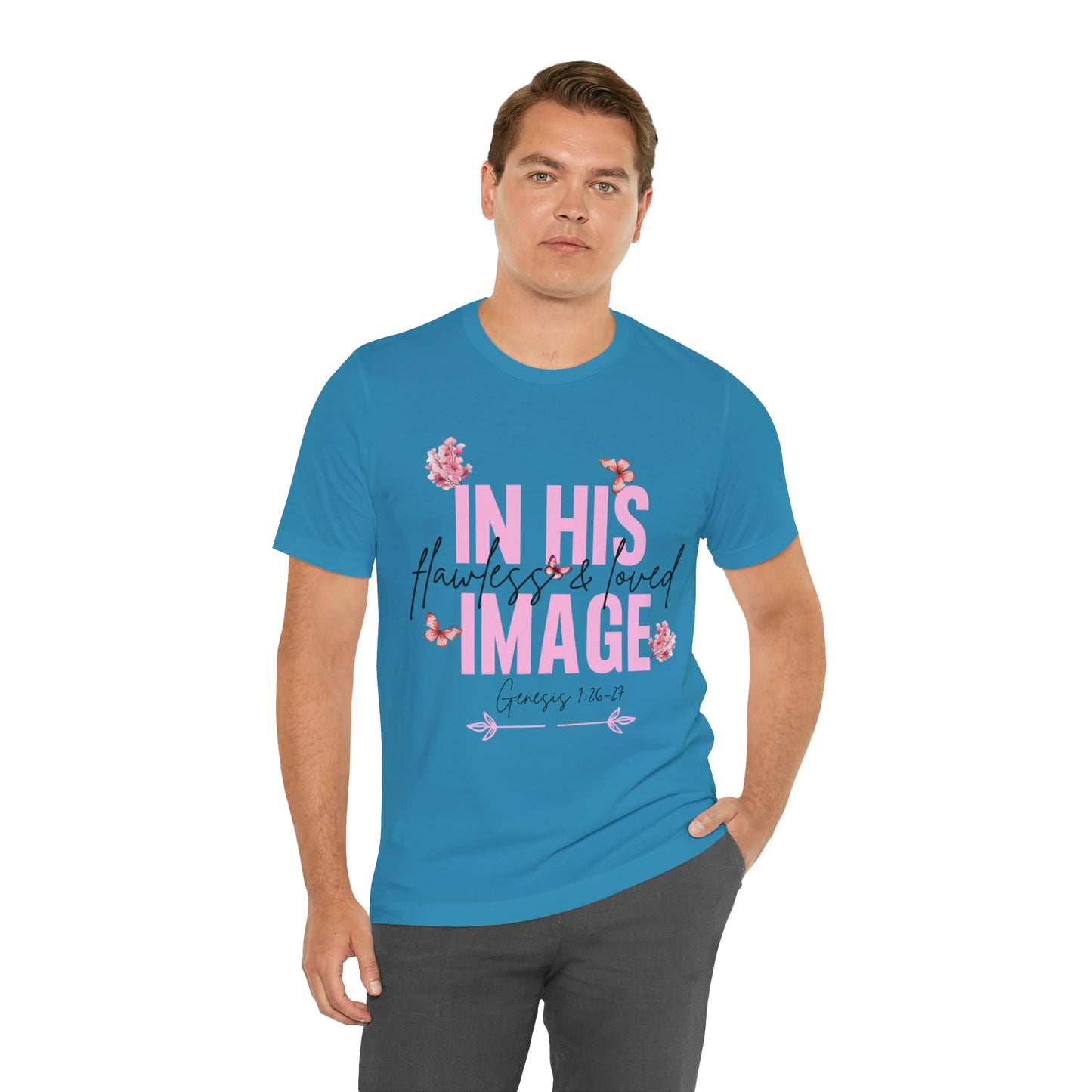 In His Image - Beautiful Inspirational Women T-Shirt - Crew Neck T-Shirt