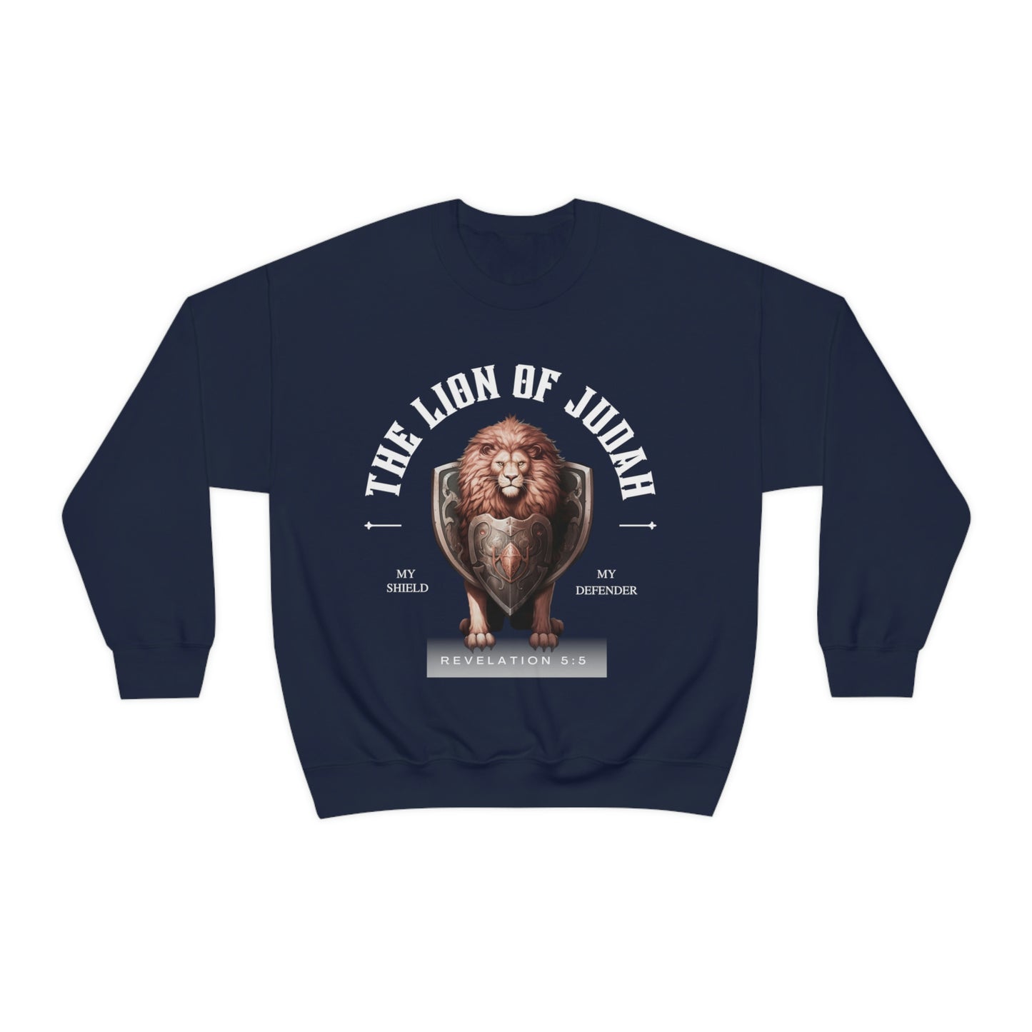 Lion Of Judah (My Shield & Defender) - Unisex Heavy Blend Crewneck/Sweatshirt