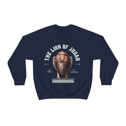 Lion Of Judah (My Shield & Defender) - Unisex Heavy Blend Crewneck/Sweatshirt