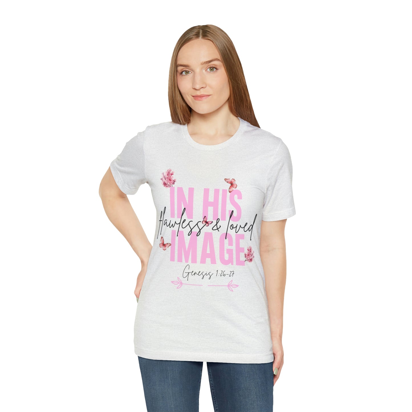 In His Image - Beautiful Inspirational Women T-Shirt - Crew Neck T-Shirt