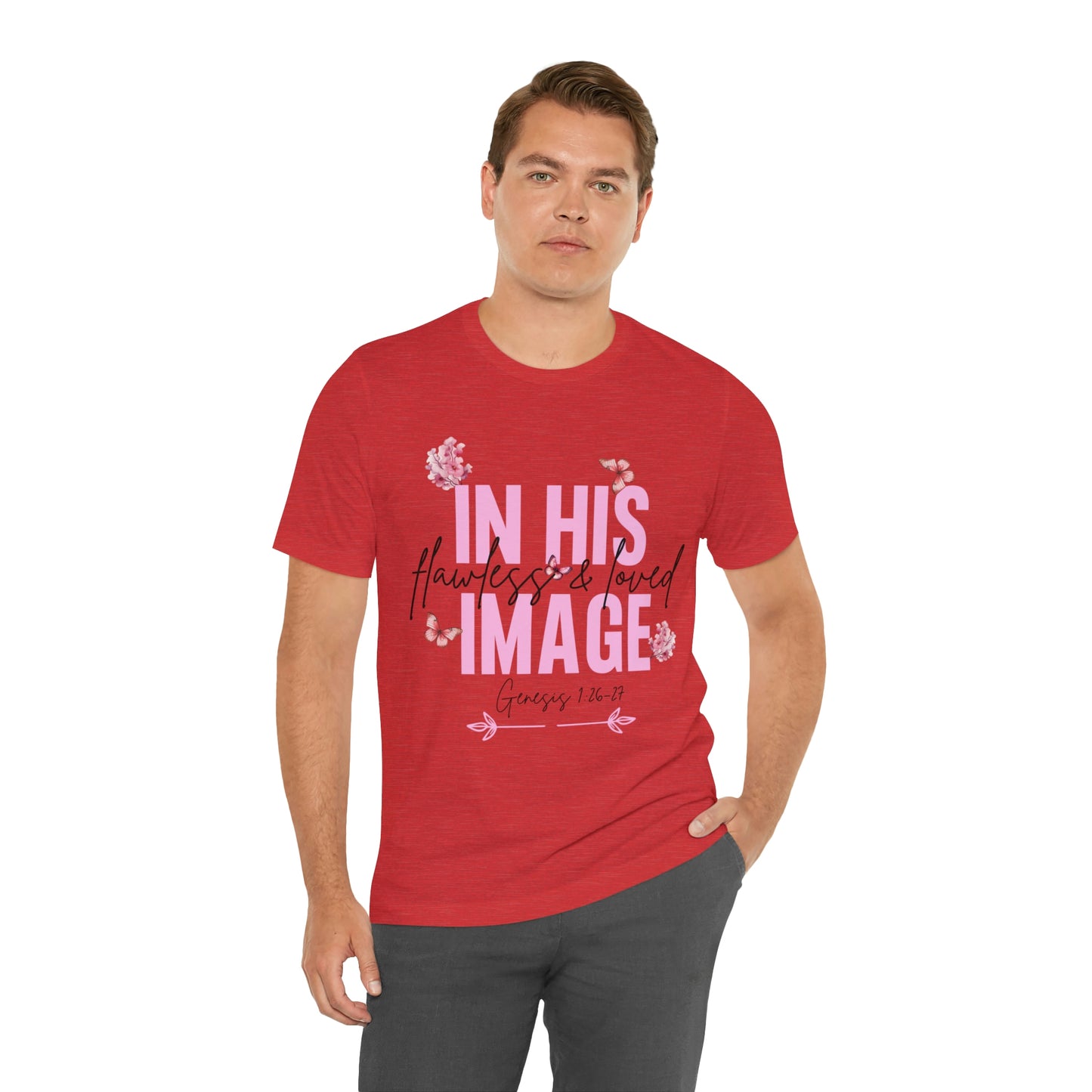 In His Image - Beautiful Inspirational Women T-Shirt - Crew Neck T-Shirt