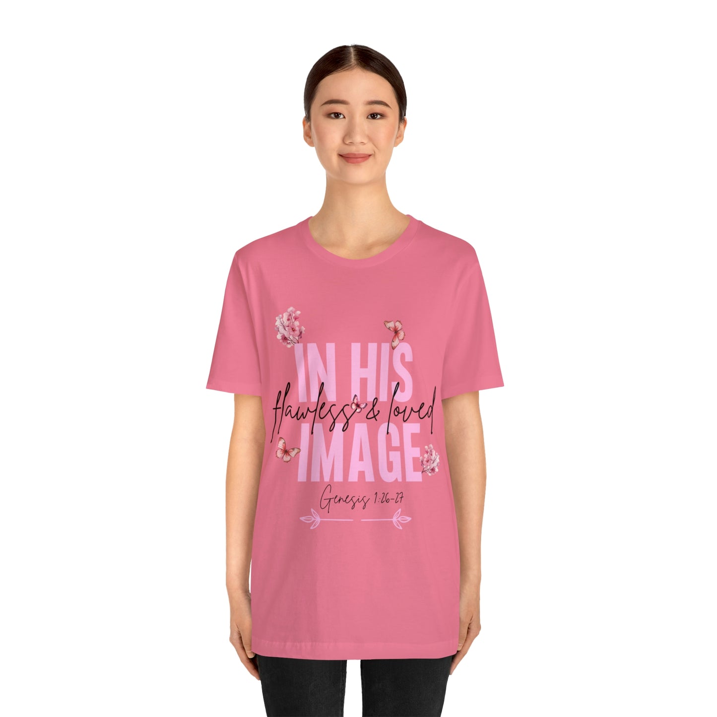 In His Image - Beautiful Inspirational Women T-Shirt - Crew Neck T-Shirt