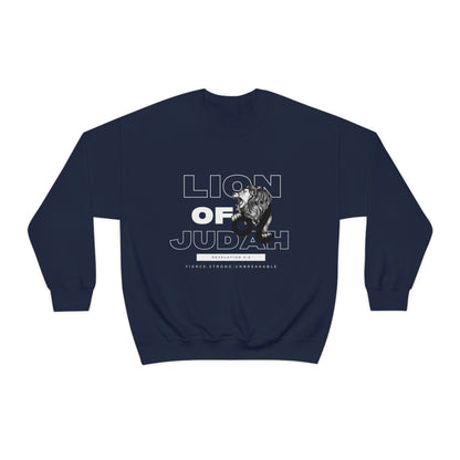 Lion Of Judah (Fierce, Strong & Unbreakable) - Unisex Heavy Blend Crewneck Sweatshirt